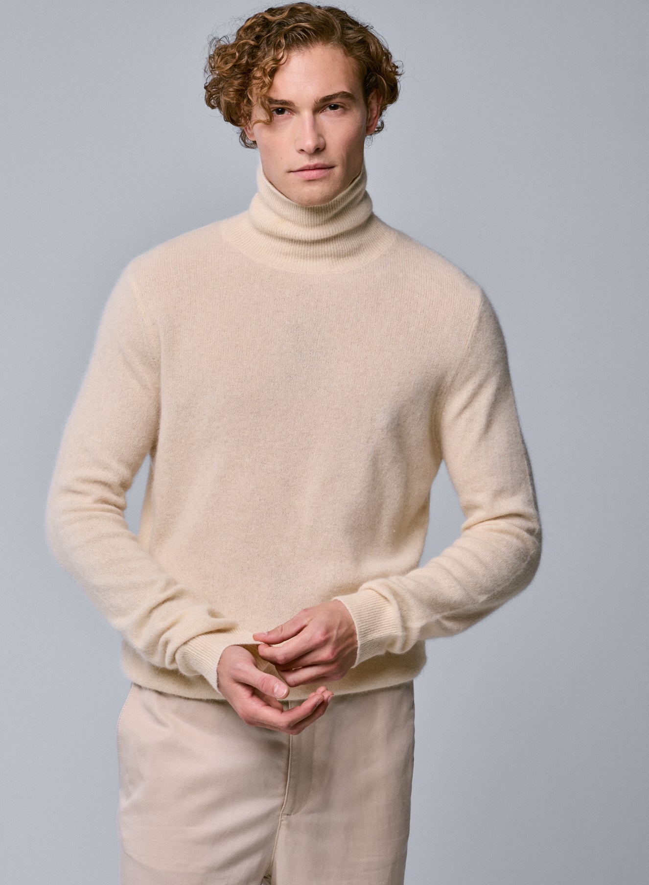 Pull Col Roulé Rouille En Angora 80% - Taille XL, Fait Main En France, Neuf Sans étiquettes