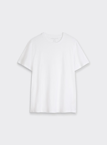 Camiseta cuello redondo de manga corta de Lyocell / Algodón Orgánico