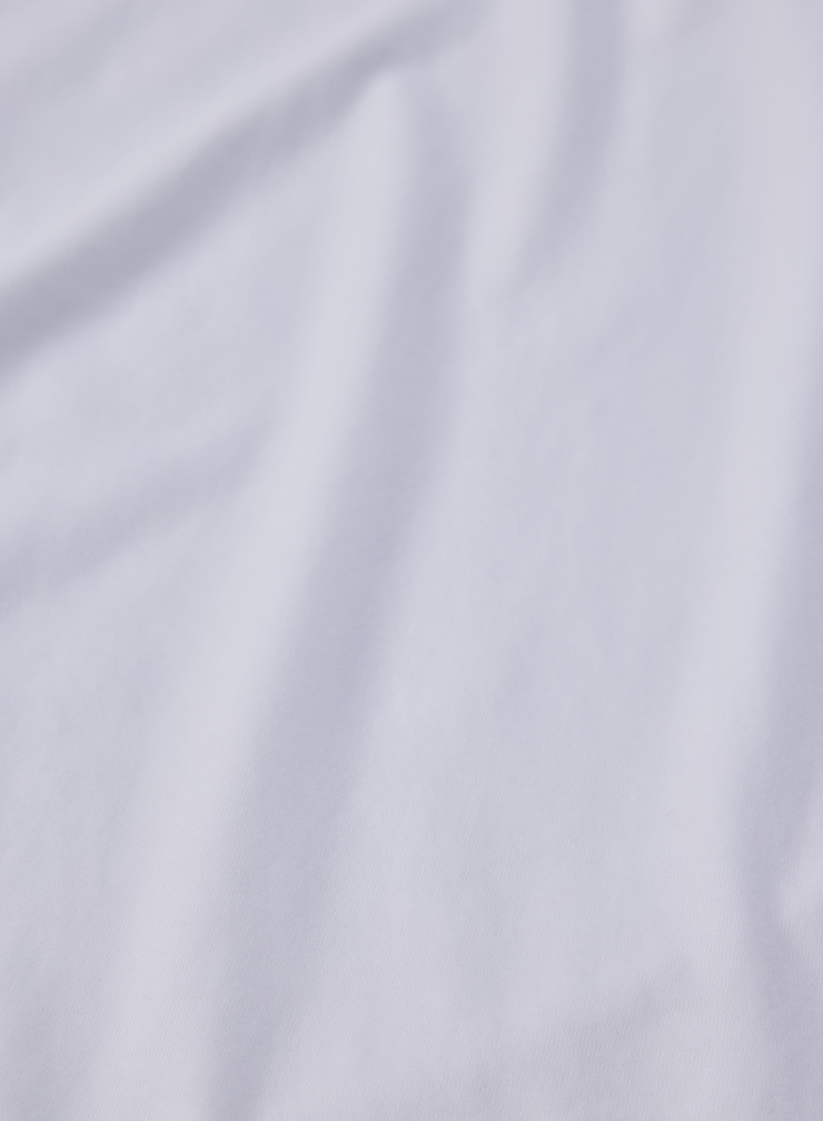 Rundhalsausschnitt Langarm T-Shirt aus Lyocell / Organischer Baumwolle