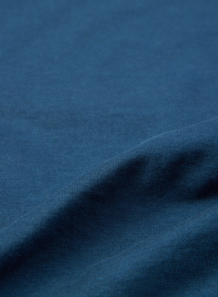 Camiseta cuello barco de manga larga de Lyocell / Algodón