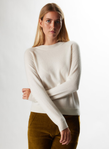 Cashmere Long Sleeve Round Neck Pull