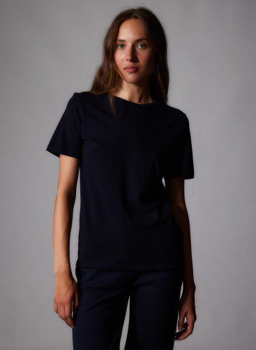 Polly T-Shirt Rundhalsausschnitt kurze Ärmel aus Silk Touch Baumwolle