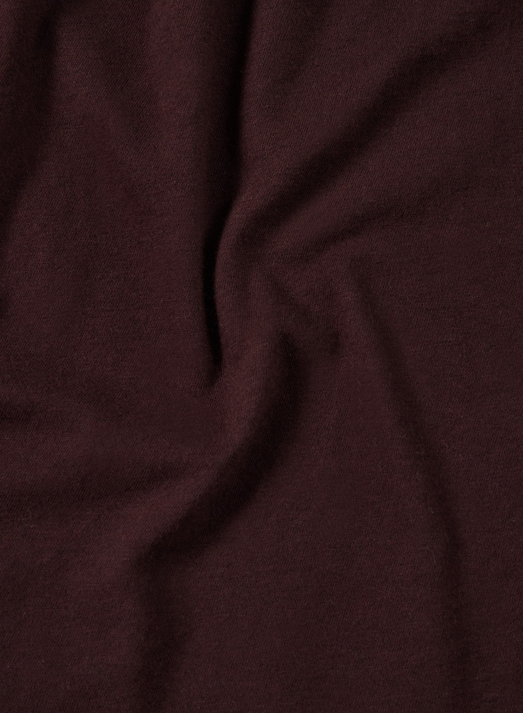 Camiseta cuello redondo de manga larga de Algodón / Cachemira