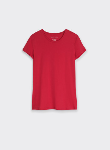 Camiseta cuello redondo de manga corta de Algodón Orgánico
