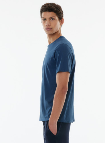 T-Shirt mit Rundhalsausschnitt und kurzen Ärmeln aus Bio-Baumwolle