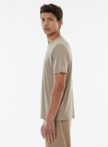 Camiseta cuello redondo  manga corta Lyocell / Algodón orgánico