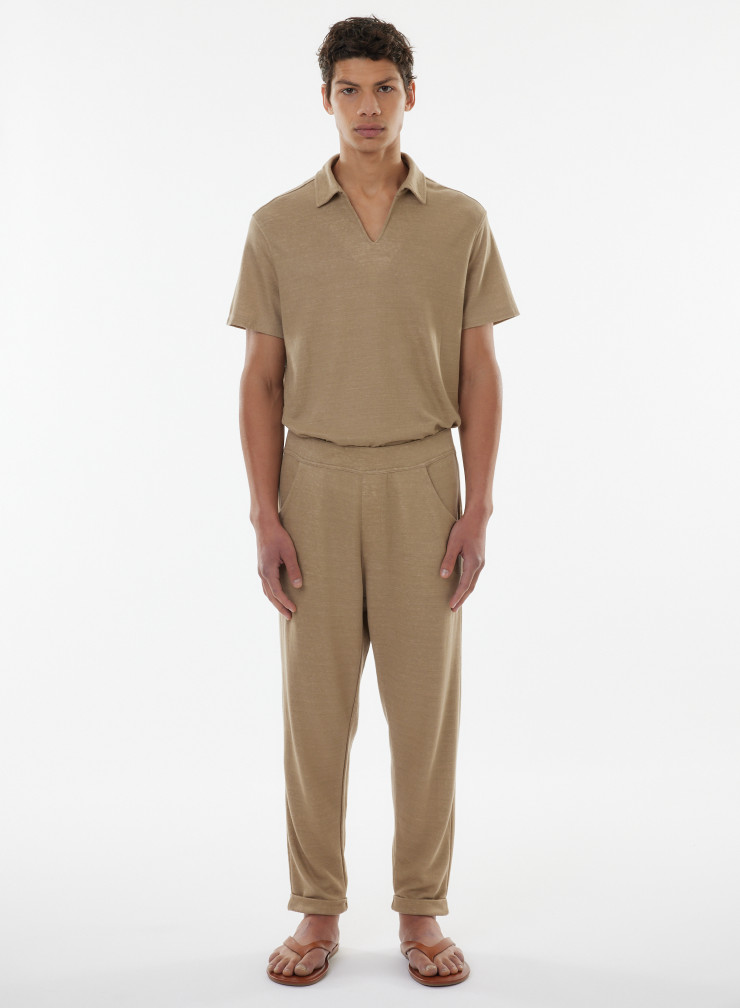 Pantalon   en Lin / Coton organique