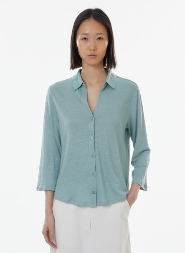 3/4 Sleeve Shirt Linen / Elastane