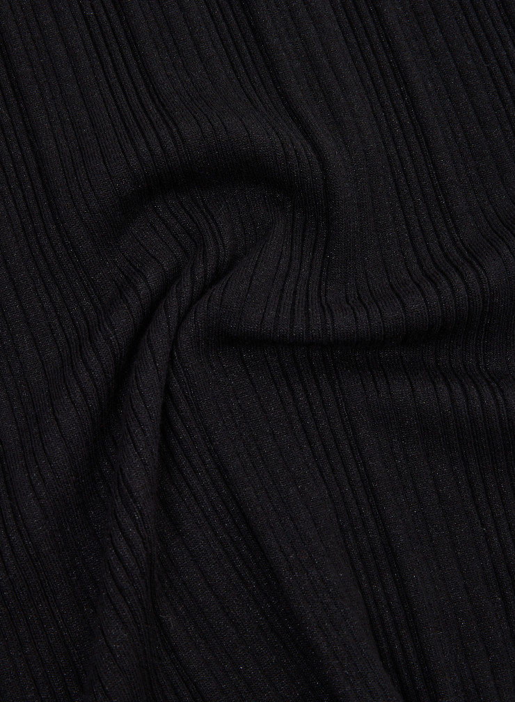 Robe longue côtelée en Coton Organique / Viscose