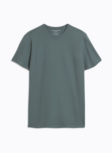 T-Shirt mit Rundhalsausschnitt und kurzen Ärmeln aus organischer Baumwolle