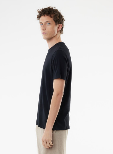 Camiseta Julien cuello redondo manga corta de Algodón Deluxe