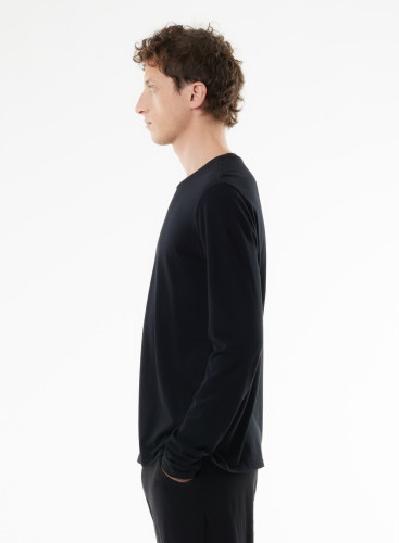 James T-Shirt Rundhalsausschnitt Langarm aus Deluxe-Baumwolle