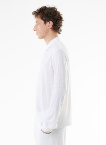 Camisa de manga larga de Lino / Elastano
