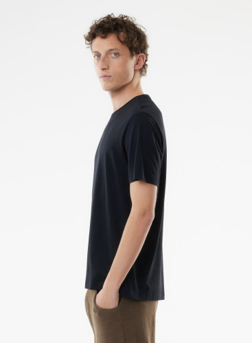 Rundhalsausschnitt Kurzarm T-Shirt aus Lyocell / Organischer Baumwolle