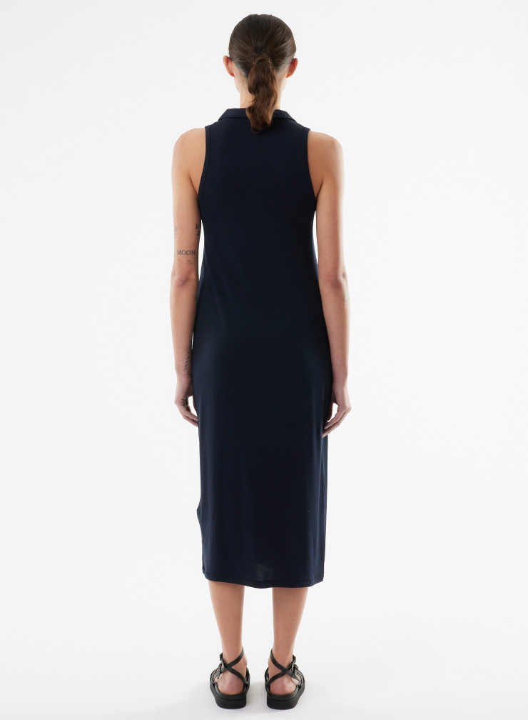 Polo dress in Lyocell / Organic Cotton