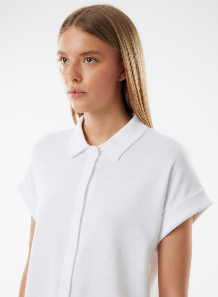 Short sleeves shirt in Linen / Organic Cotton