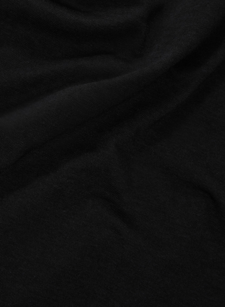 T-shirt Col V Manches Courtes en Lyocell, Tencel / Coton organique