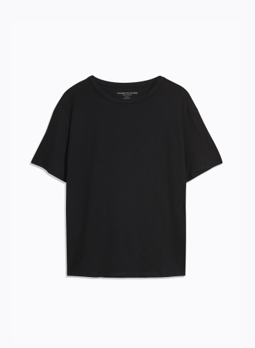 Round neck short sleeves t-shirt in Viscose / Elastane