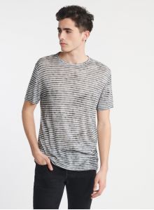 Homme - T-shirt col rond rayures