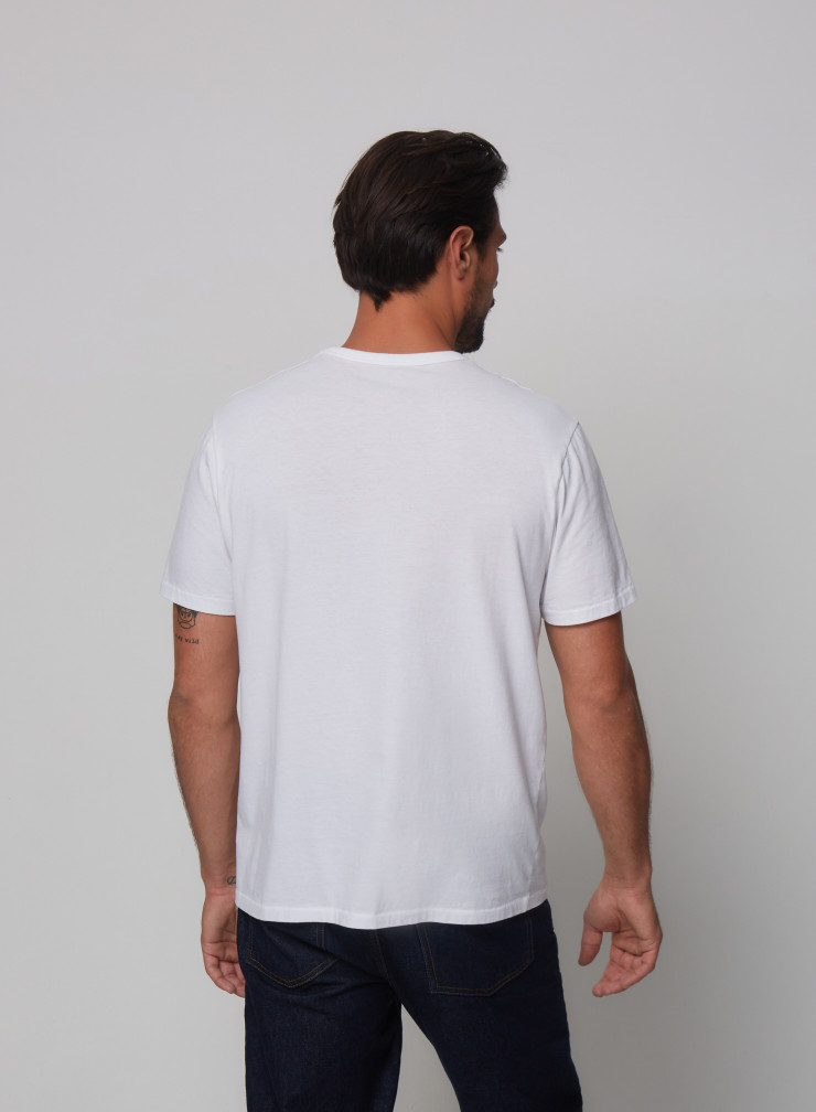 T-shirt col rond manches courtes en Coton