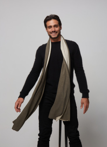 Schal aus Baumwolle / Kaschmir