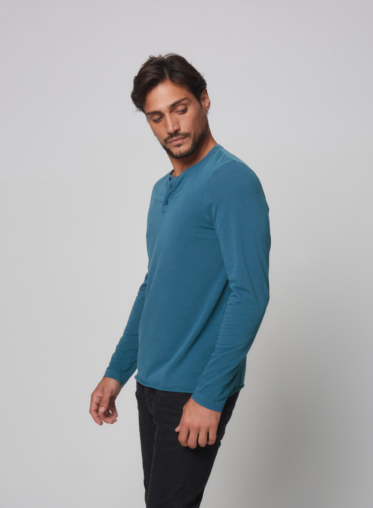 Cotton / Elasthane tunisian long sleeve shirt