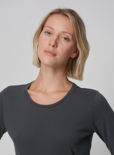 Jane Cotton short sleeve round neck t-shirt