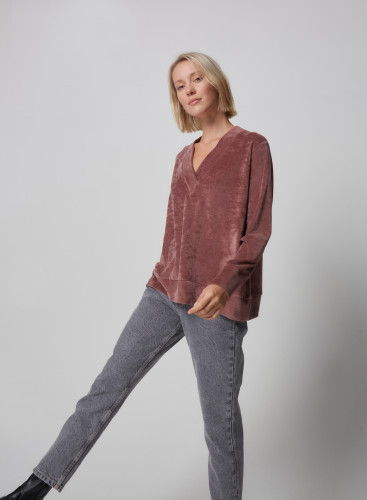 Cotton / Modal long sleeve sweatshirt