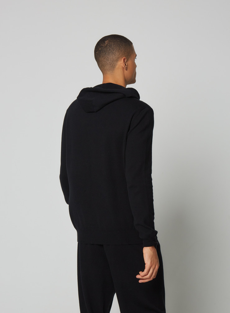 Organic Cotton / Cashmere hooded sweater