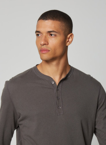 Cotton / Cashmere long sleeve tunisian t-shirt