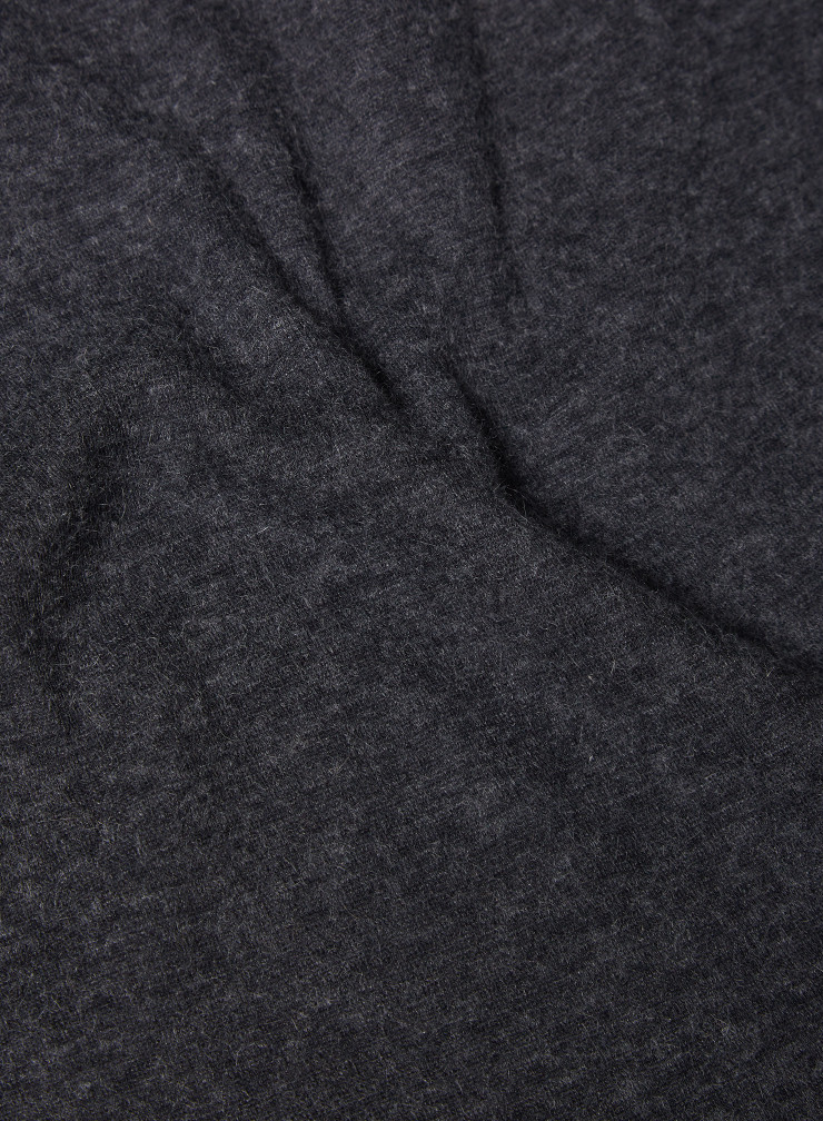 Cotton / Cashmere hooded sweatshirt with zip