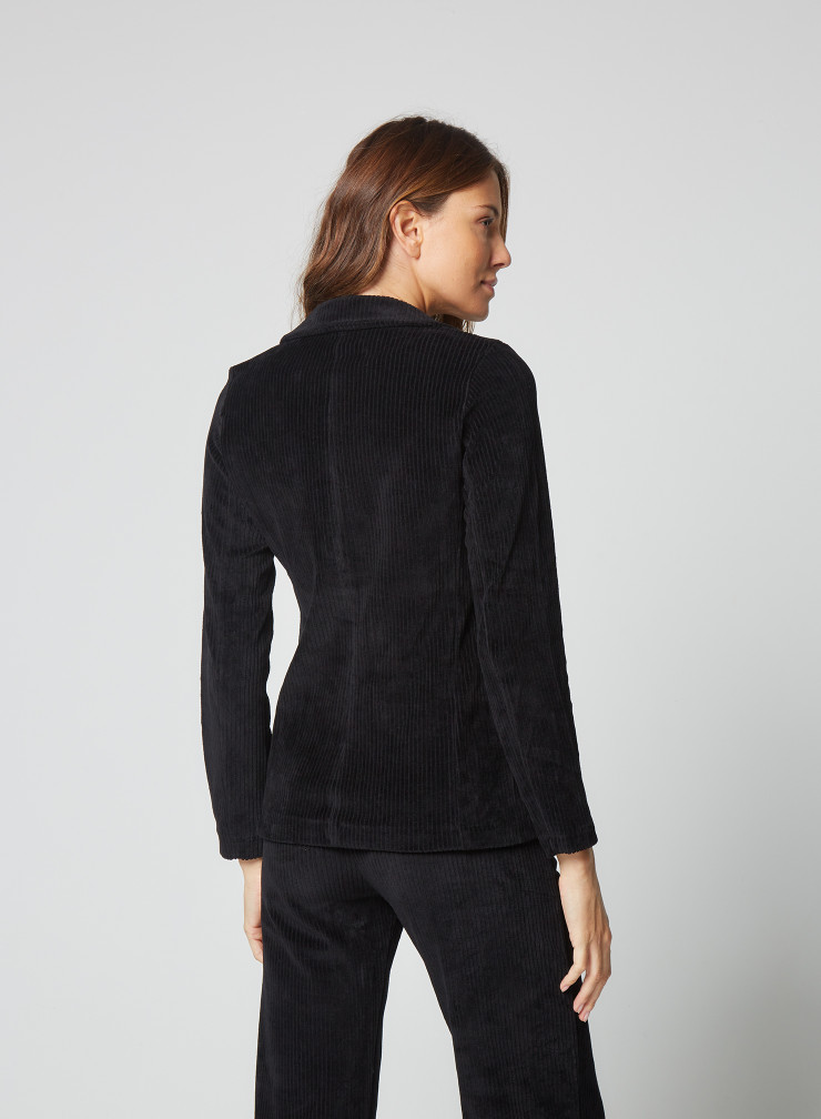 1-Knopf-Jacke aus Baumwolle