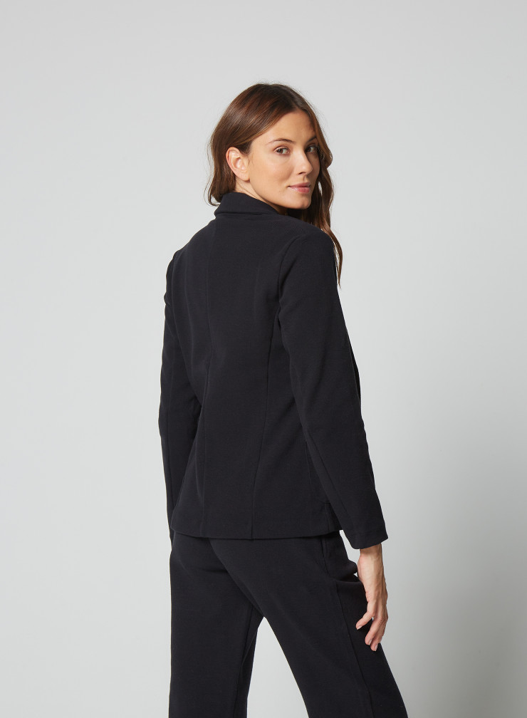Cotton / Wool / Cashmere 1-button jacket