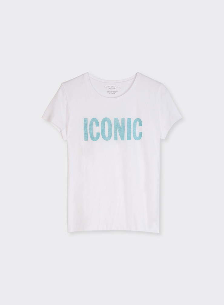 T-shirt Col Rond Manches Courtes en Coton Organique / Coton recyclé