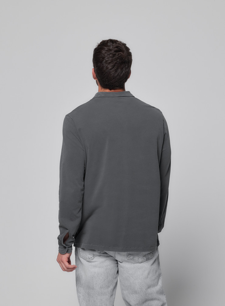 Long Sleeve Shirt in Cotton / Elastane