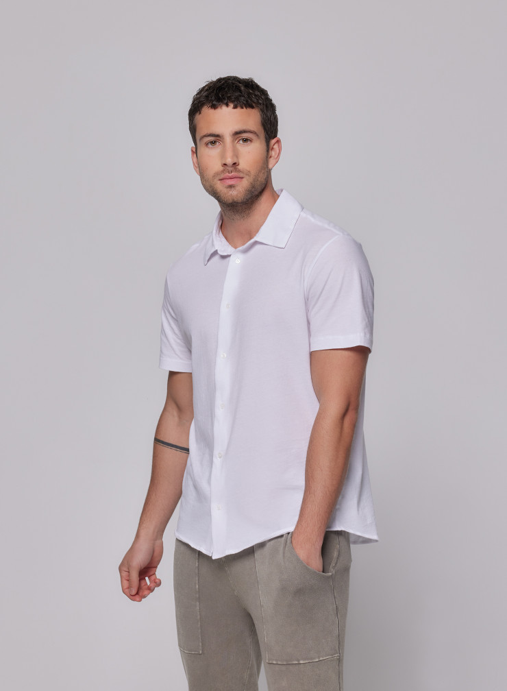 Short Sleeve Shirt in Cotton