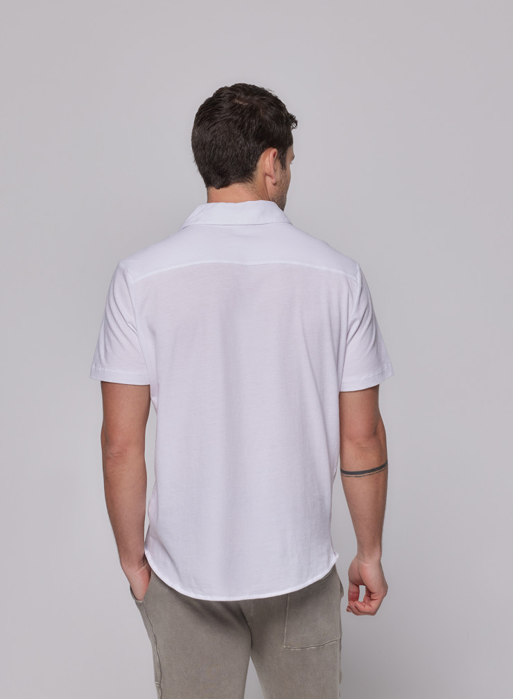 Shirt mit kurzen Ärmeln aus Baumwolle