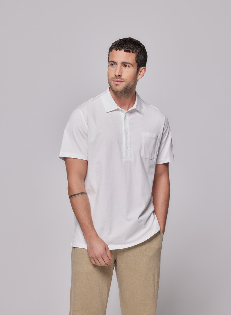 Short Sleeve Polo Shirt in Cotton