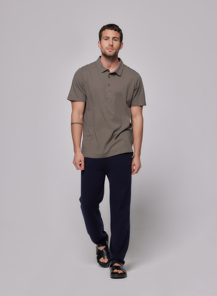 Polo-Shirt mit kurzen Ärmeln aus Baumwolle