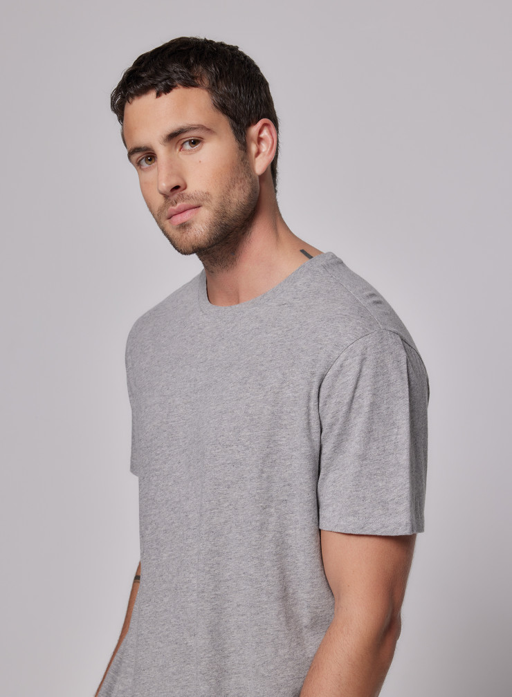 T-shirt col rond Homme Coton Silk Touch