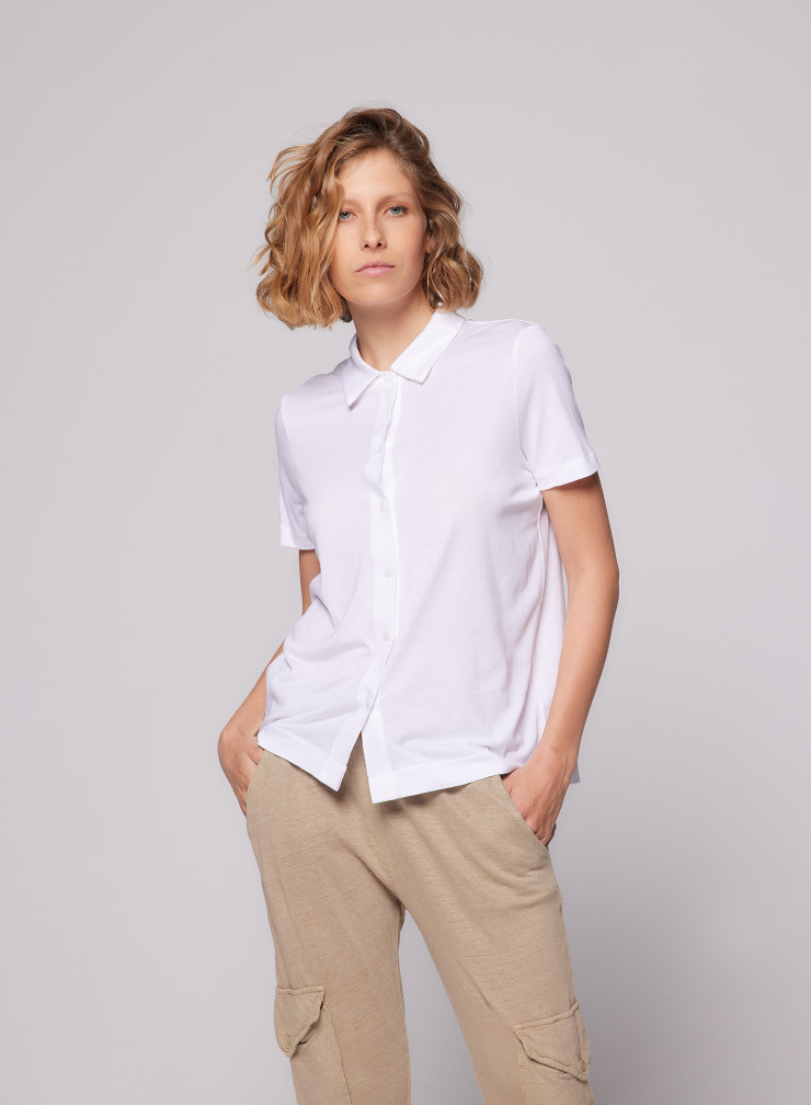 Short Sleeve Shirt in Lyocel / Tencel / Cotton