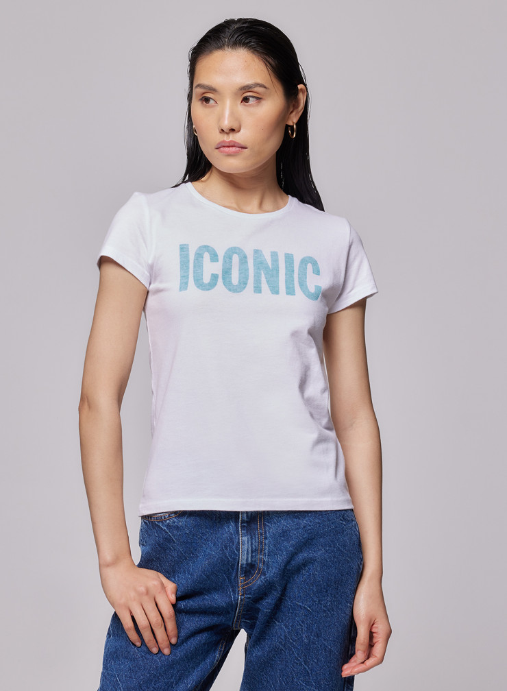 T-shirt Col Rond Manches Courtes en Coton Organique / Coton recyclé