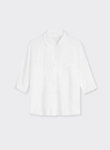 Cotton / Modal elbow sleeve shirt