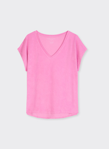 Cotton / Modal V-neck T-shirt