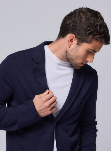 Long Sleeve Jacket in Organic cotton / Elastane