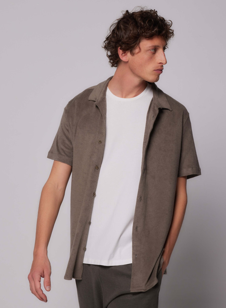 Short Sleeve Shirt in Cotton / Modal