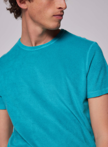 Camiseta cuello redondo de manga corta de Algodón/Modal