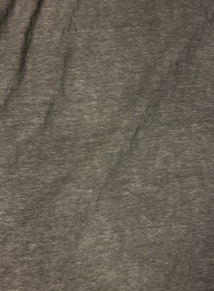 T-Shirt Rundhalsausschnitt Kurze Raglanärmel aus Leinen / Elasthan