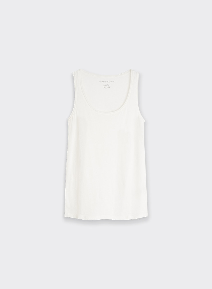 Camila rolled finish tank Top
