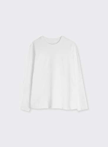 Organic Cotton Long Sleeve Round Neck Oversized T-Shirt